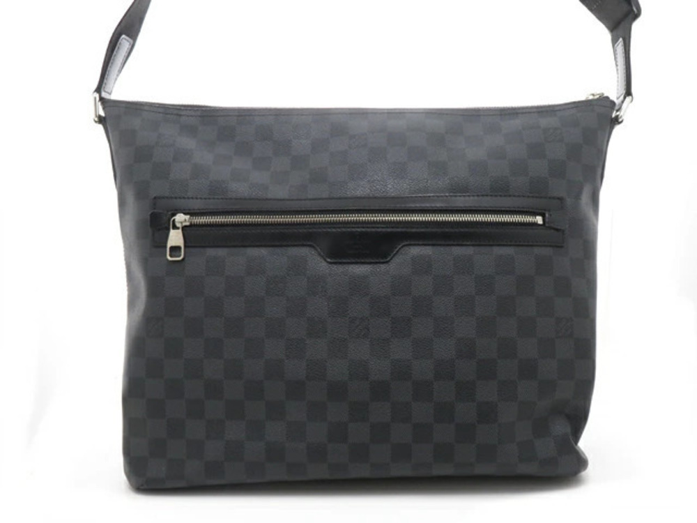 LOUIS VUITTON Bag Mick Damier Graphite Black Shoulder Canvas Black
